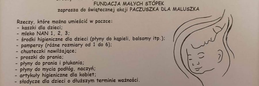 Akcja ,,Paczuszka dla Maluszka”