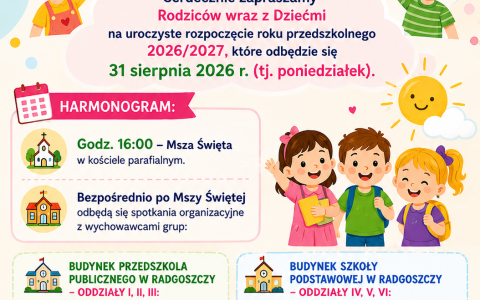 Rozpoczęcie Roku Szkolnego 2026/27